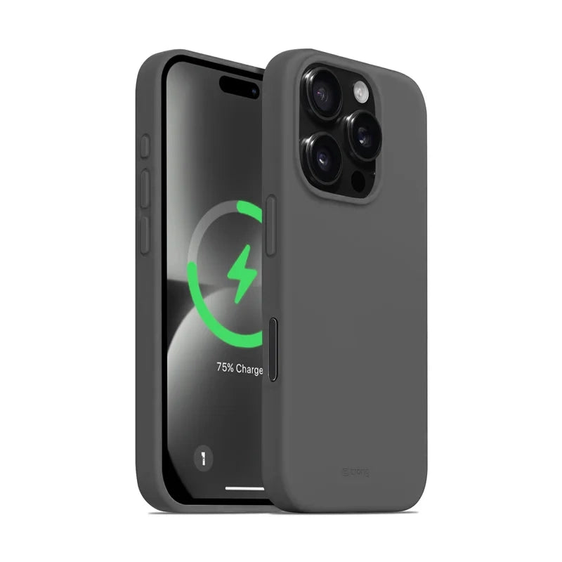 Crong iPhone 16 Pro Max Color Cover Magnetic - Θήκη Σιλικόνης με MagSafe - Titanium