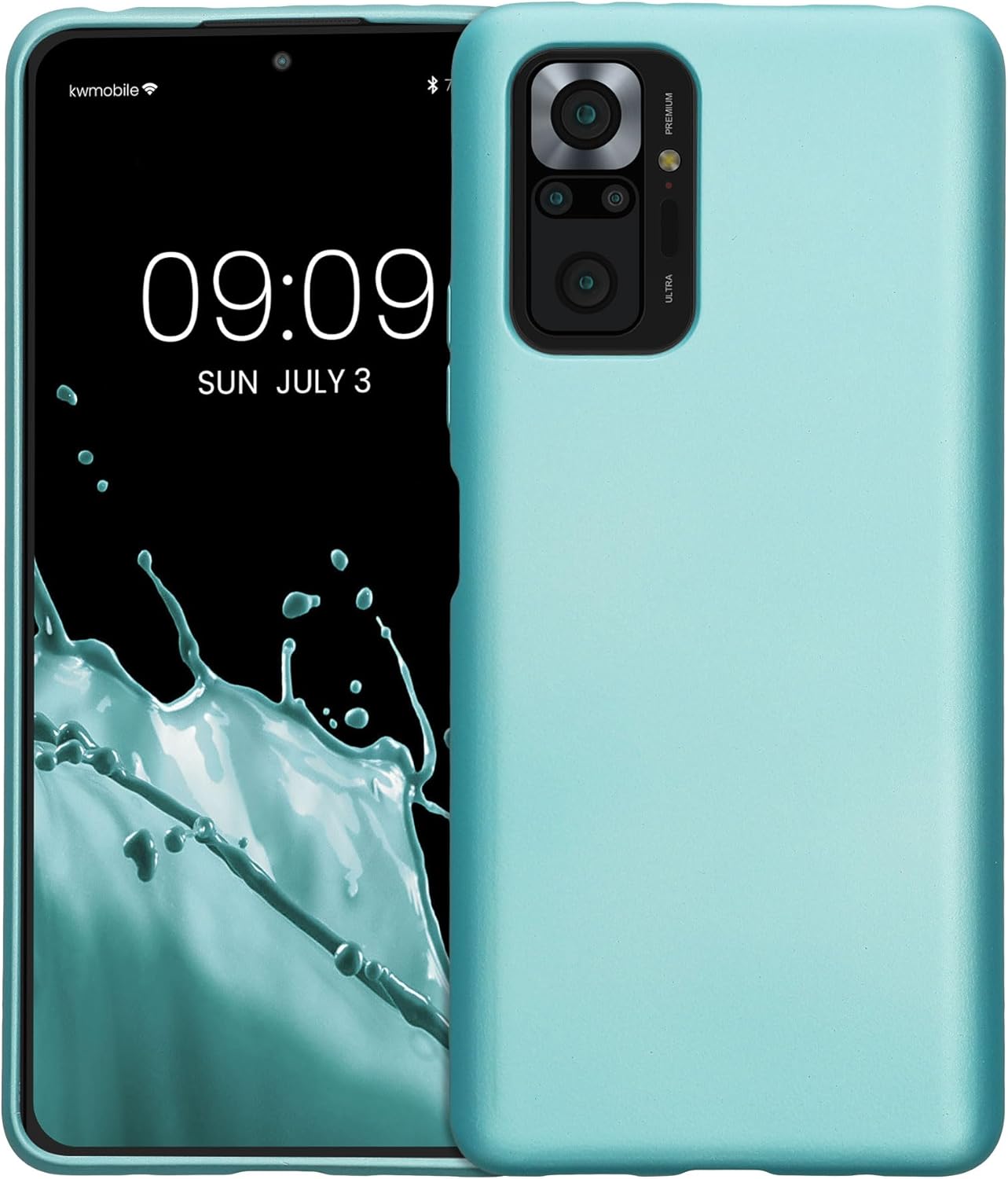 KW Xiaomi Redmi Note 10 Pro Θήκη Σιλικόνης TPU - Metallic Mint Green - 54552.231