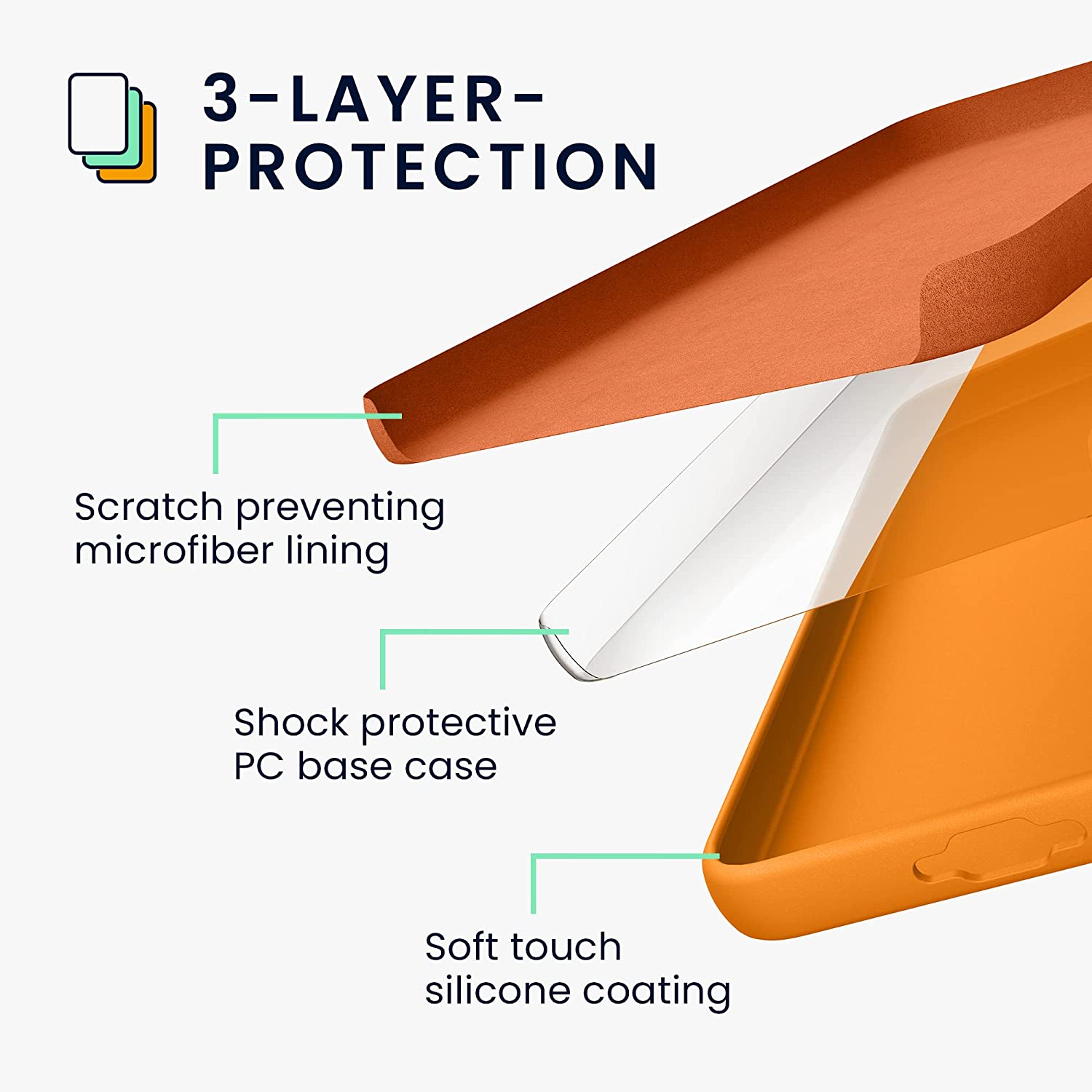 KW Samsung Galaxy S23 Plus Θήκη Σιλικόνης Rubberized TPU - Fruity Orange - 60274.150