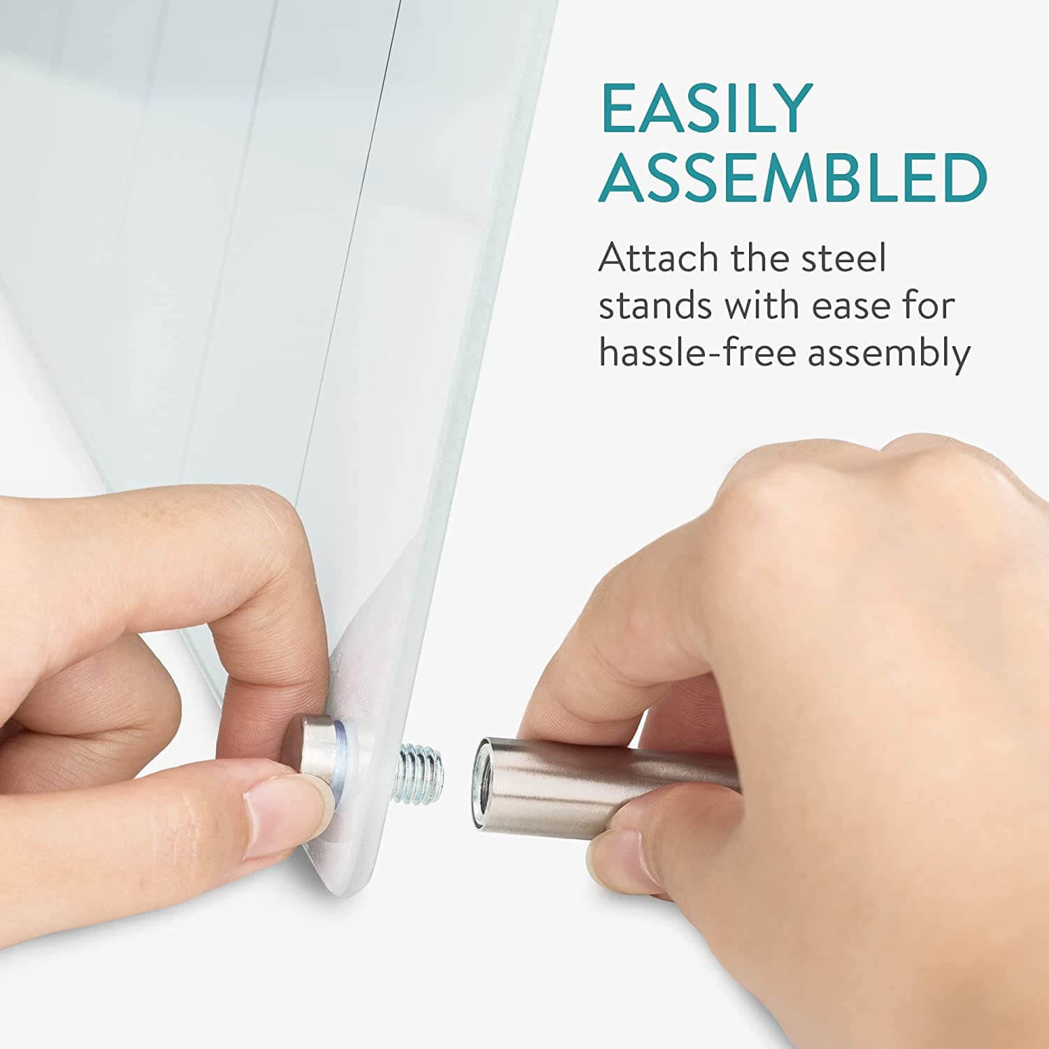 Navaris Επιτραπέζιος Εβδομαδιαίος Γυάλινος Πίνακας Χρονοδιαγράμματος - Design Squares - White - 54819.03