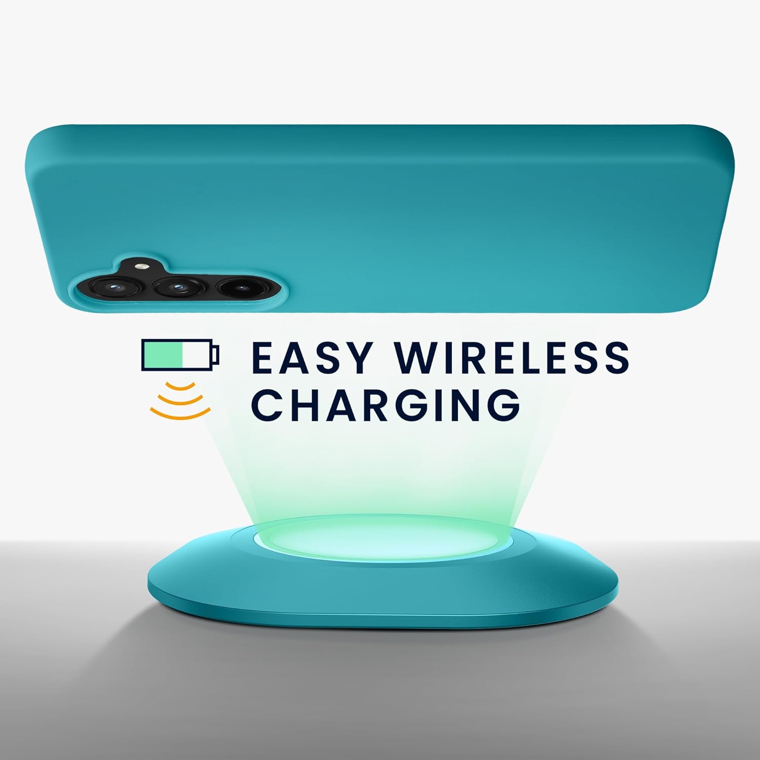 KW Samsung Galaxy A55 5G Λεπτή Θήκη Σιλικόνης TPU - Matte Petrol