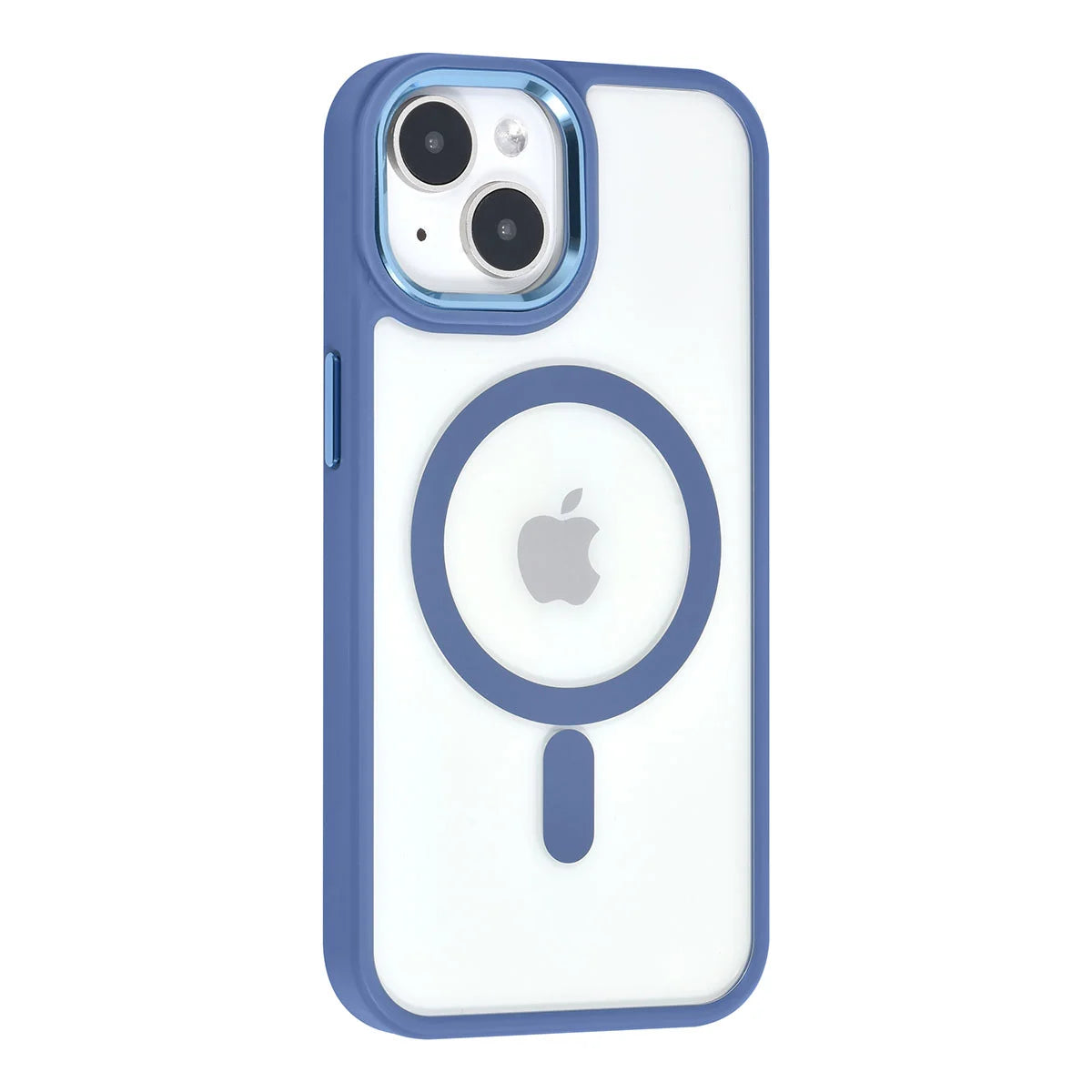 Tuniq iPhone 15 - MagSafe Σκληρή Θήκη με Πλαίσιο Σιλικόνης - Μπλε / Διάφανη