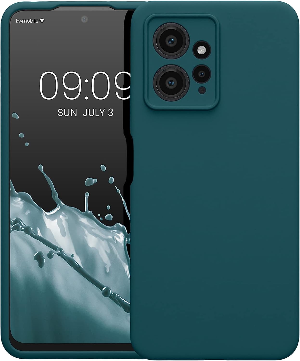 KW Xiaomi Redmi Note 12 4G Θήκη Σιλικόνης Rubberized TPU - Matte Petrol - 61180.57