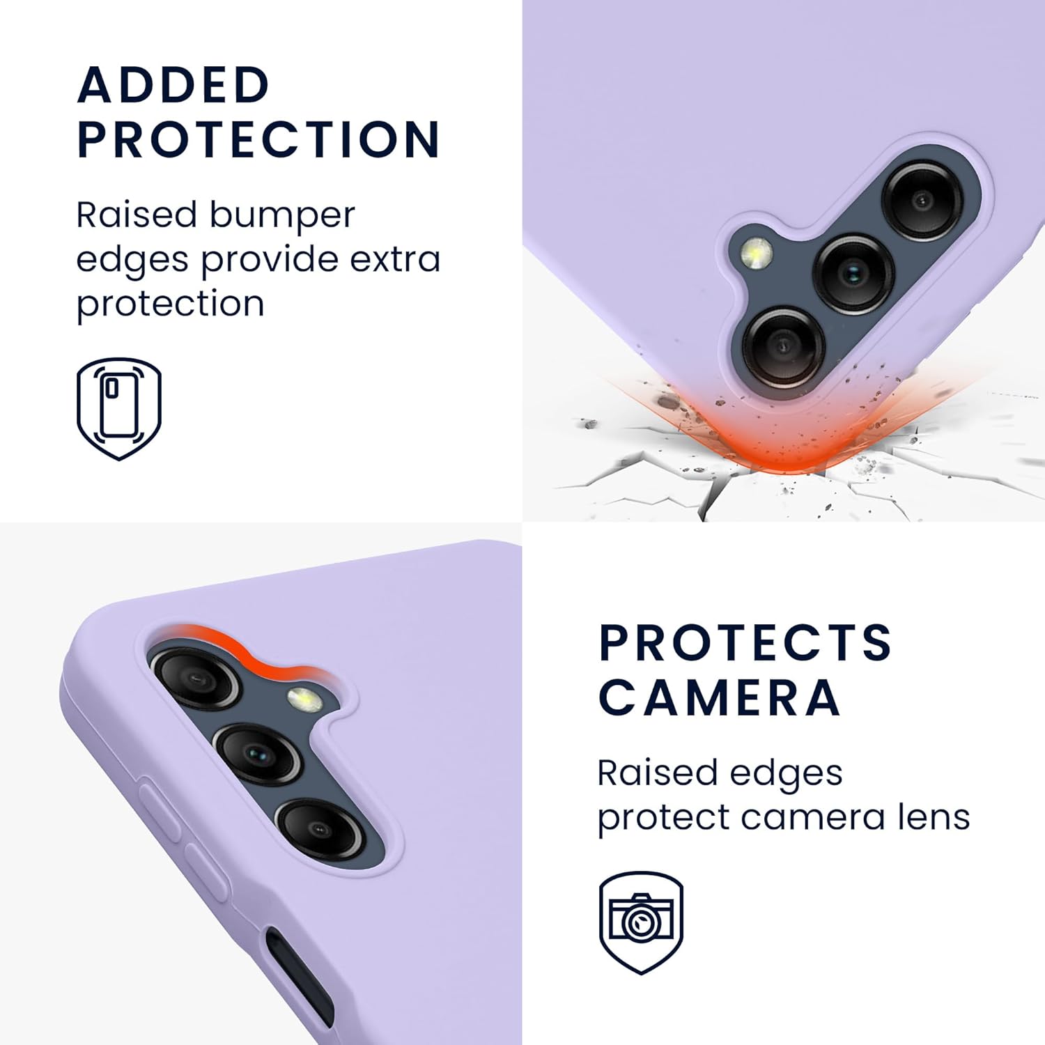 KW Samsung Galaxy A16 4G / A16 5G Θήκη Σιλικόνης Rubberized TPU - Lavender