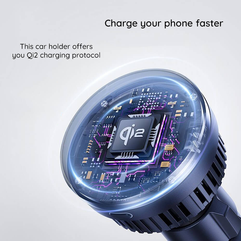 Baseus MagPro Series Μαγνητική Βάση Αυτοκινήτου Αεραγωγού με Ασύρματη Φόρτιση 15W - Cosmic Black