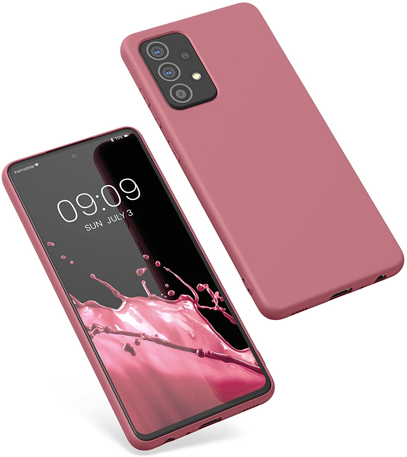 KW Samsung Galaxy A52 / A52 5G / A52s 5G Θήκη Σιλικόνης Rubberized TPU - Deep Rusty Rose - 56680.167