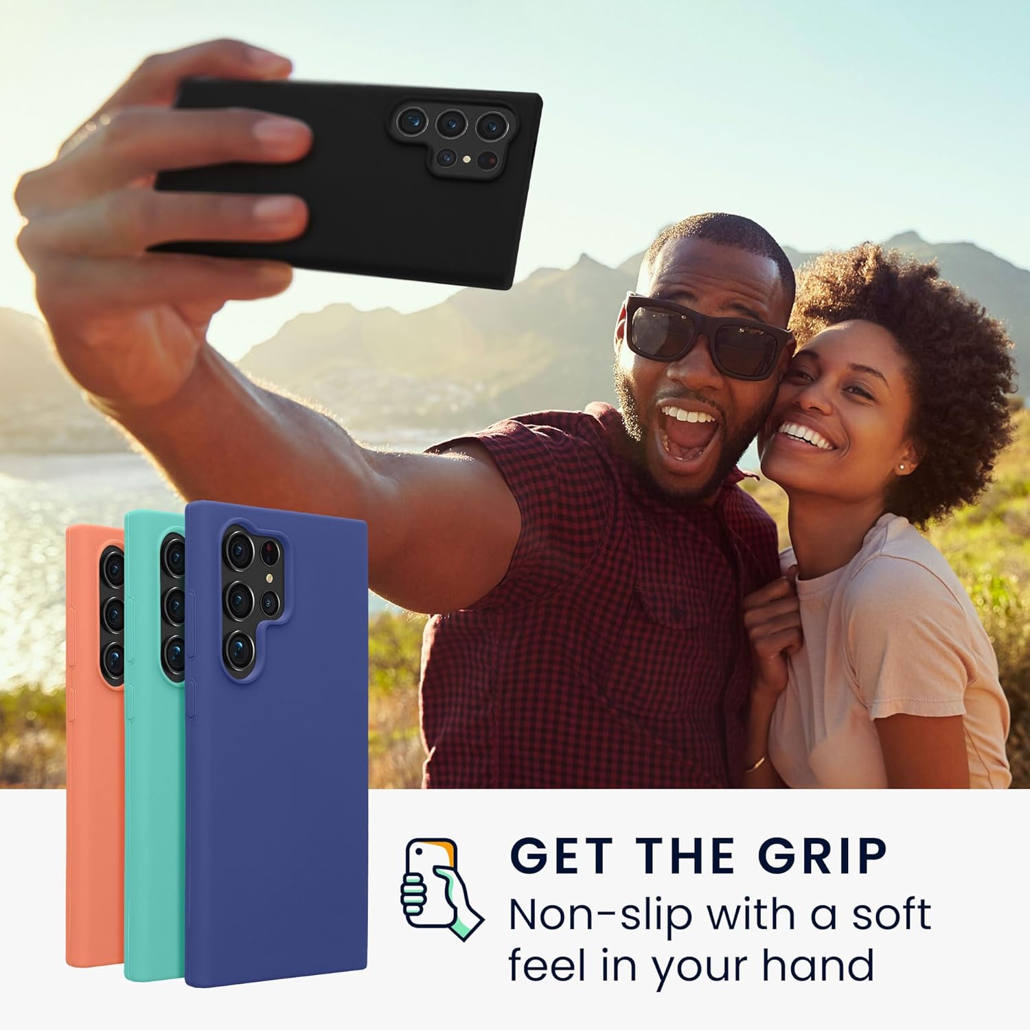 KW Samsung Galaxy S24 Ultra Θήκη Σιλικόνης Rubberized TPU - Black