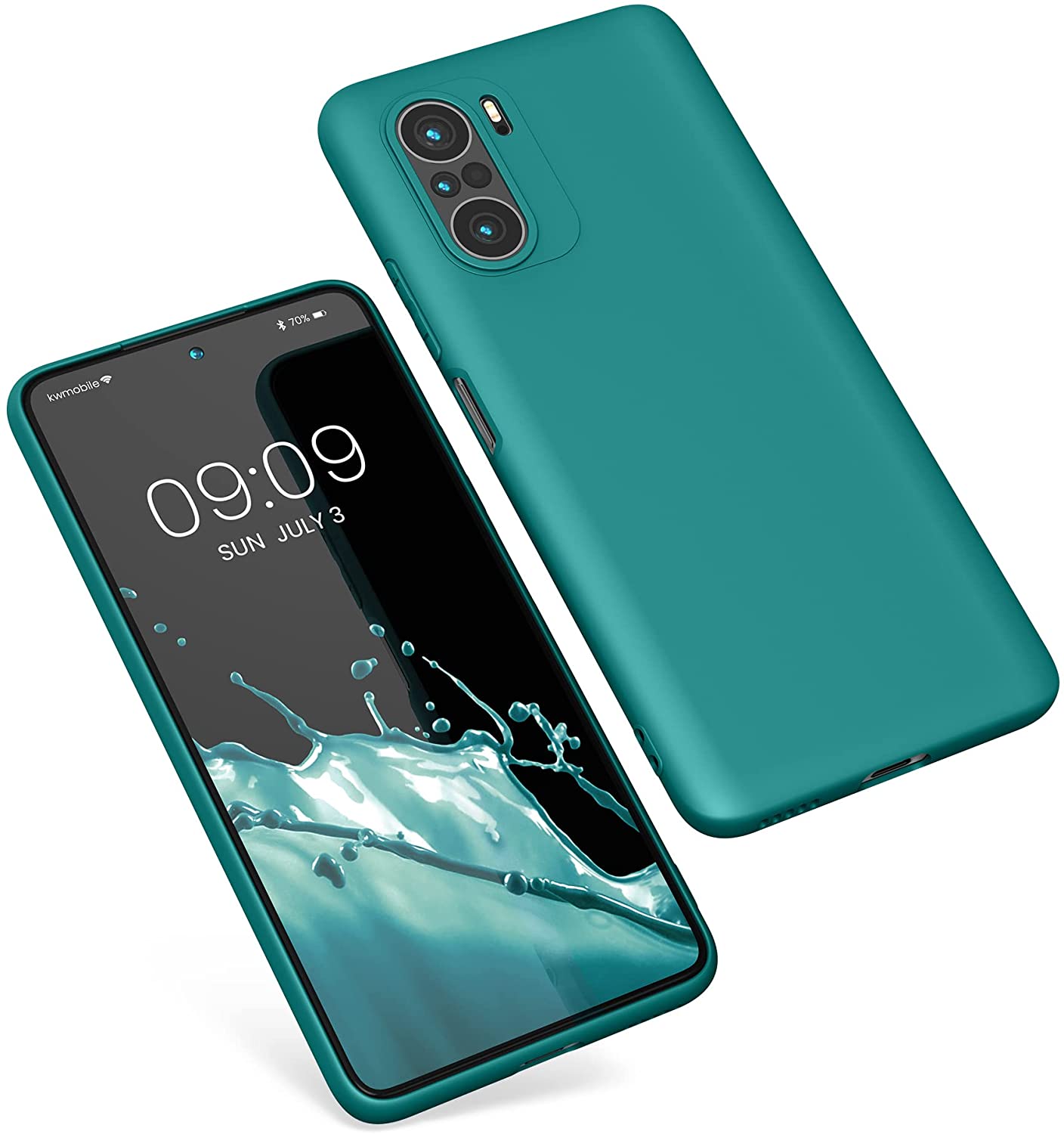 KW Xiaomi Poco F3 / Mi 11i Θήκη Σιλικόνης TPU - Matte Petrol - 57026.57