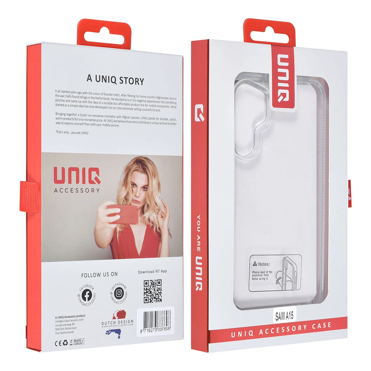 Tuniq Samsung Galaxy A15 4G / A15 5G - Σκληρή Θήκη με Πλαίσιο Σιλικόνης - Ημιδιάφανο Λευκό / Διάφανο