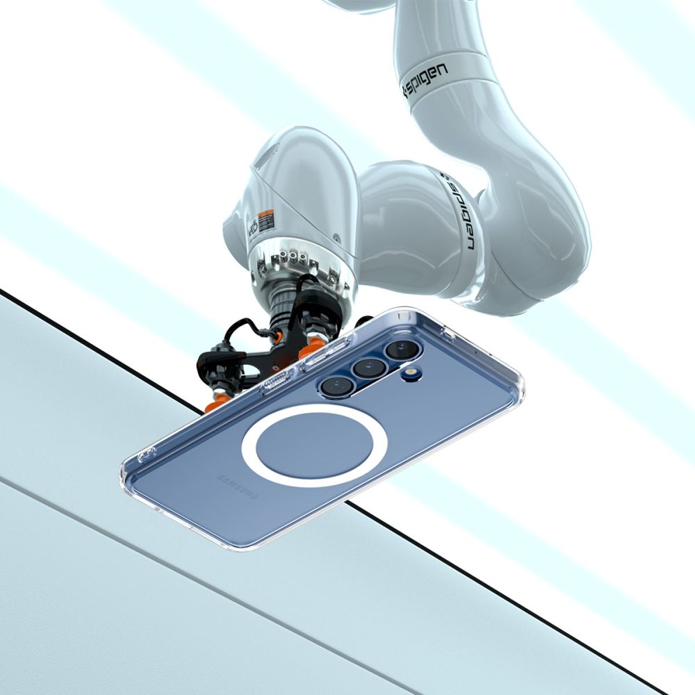 Spigen Samsung Galaxy S25 - Ultra Hybrid Mag - Σκληρή Θήκη με Πλαίσιο Σιλικόνης Και MagSafe - Clear / White