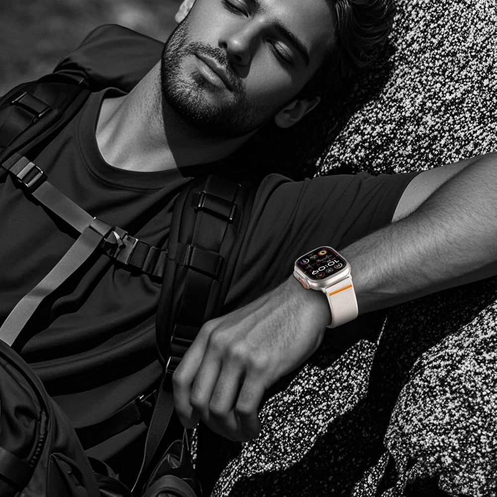 Tech-Protect Λουράκι Apple Watch 8/9/10/11 - SE (1/2/3) - Ultra (1/2/3) – 44/45/46/49mm Nylon Clasp - Titanium