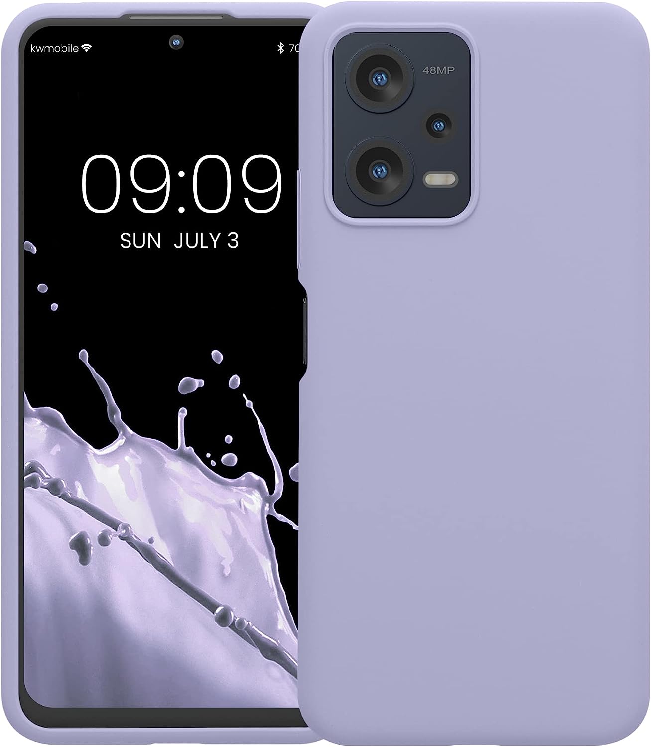KW Xiaomi Redmi Note 12 5G / Poco X5 5G Θήκη Σιλικόνης Rubberized TPU - Lavender - 60889.108