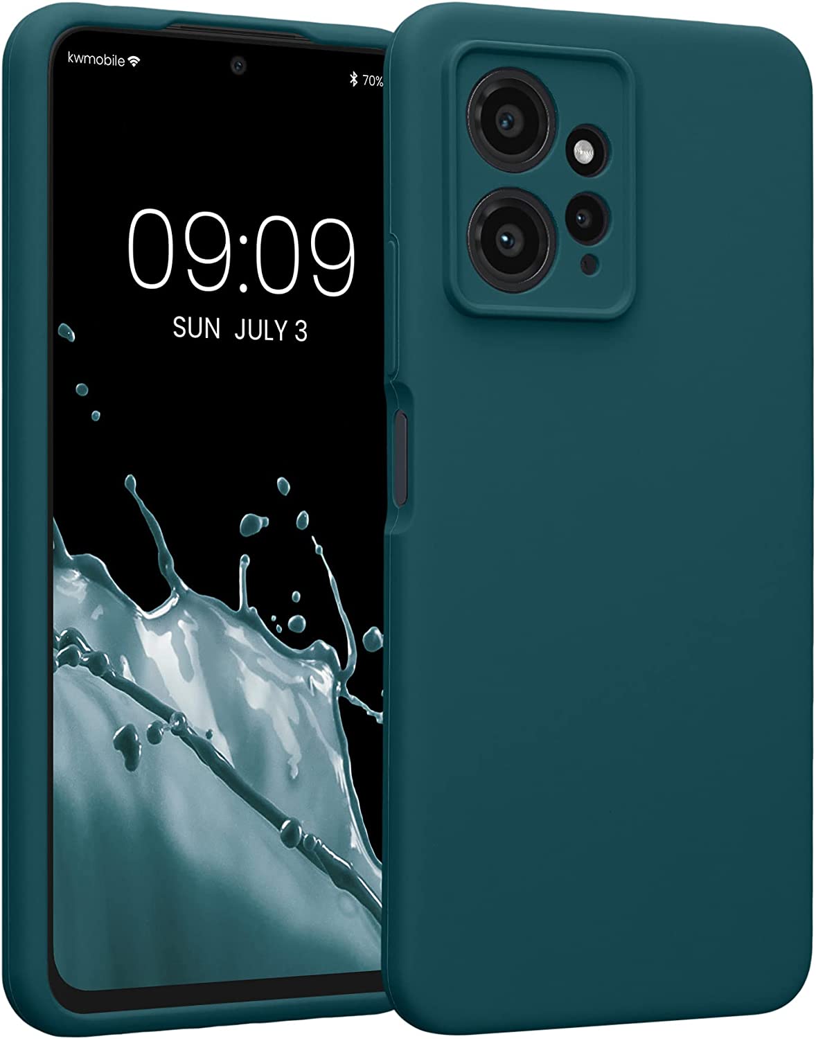 KW Xiaomi Redmi Note 12 4G Θήκη Σιλικόνης Rubberized TPU - Matte Petrol - 61180.57