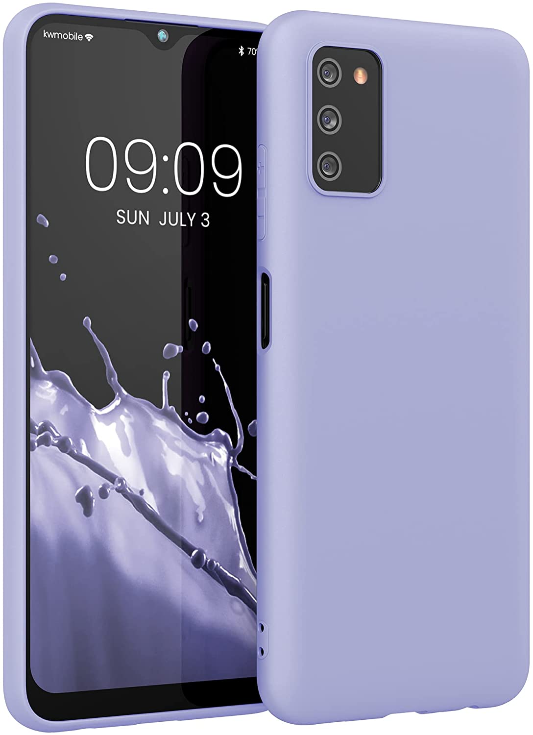 KW Samsung Galaxy A03s Θήκη Σιλικόνης TPU - Pastel Lavender - 56517.139