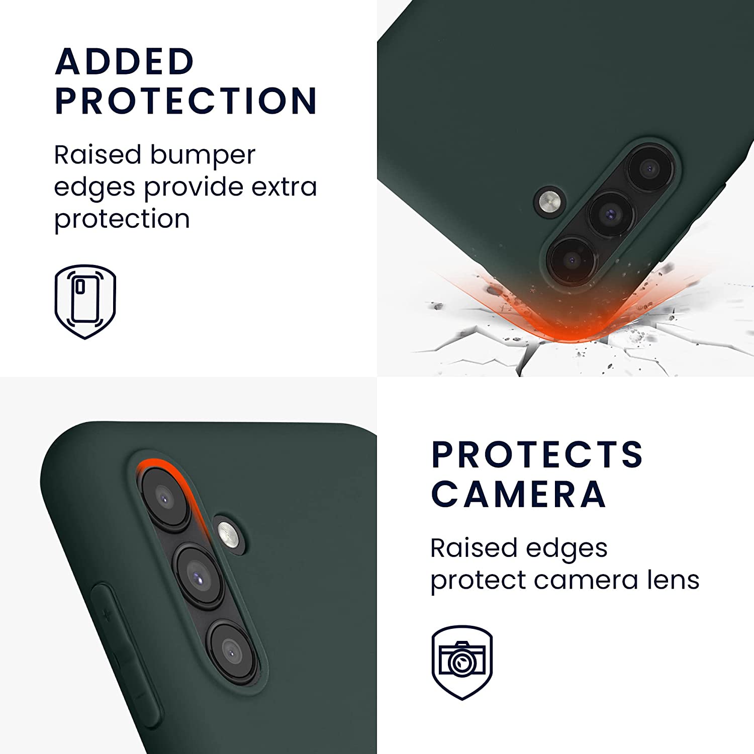 KW Samsung Galaxy A13 5G Θήκη Σιλικόνης TPU - Moss Green - 58919.169