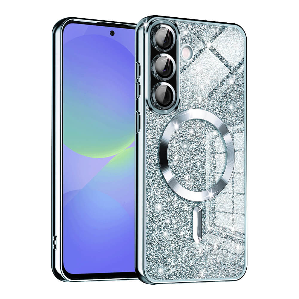 Techsuit Samsung Galaxy A36 5G / A56 5G - Luxury Glitter MagSafe - Θήκη Σιλικόνης - Light Blue