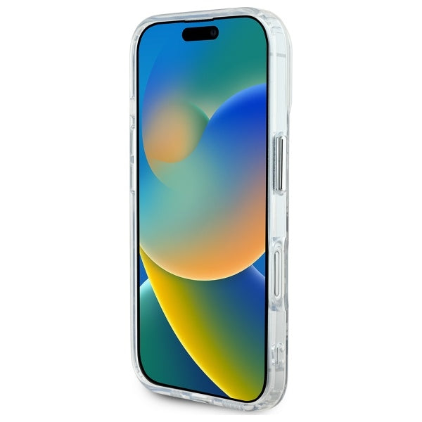 Karl Lagerfeld iPhone 16 - IML Monogram Karl and Choupette Head MagSafe - Σκληρή Θήκη με Πλαίσιο Σιλικόνης - Clear - KLHMP16SHMCKMHT