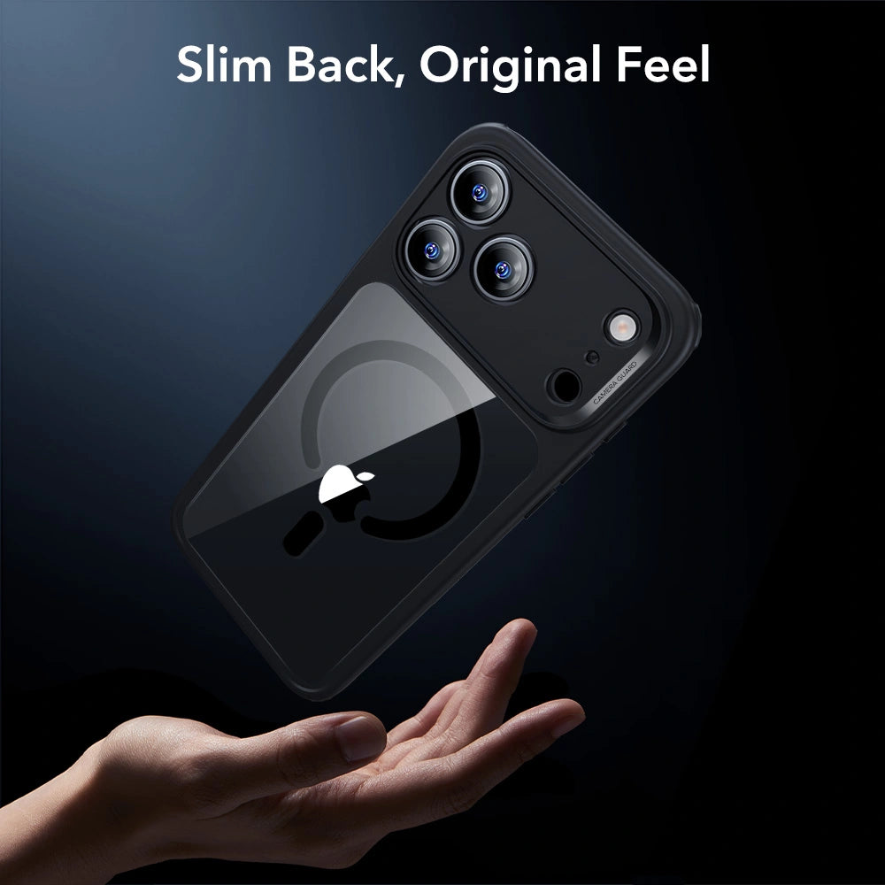 ESR iPhone 17 Pro Max - Σετ με Classic Hybrid MagSafe Σκληρή Θήκη με Πλαίσιο Σιλικόνης και Αντιχαρακτικό Γυαλί Οθόνης - Διάφανη / Black