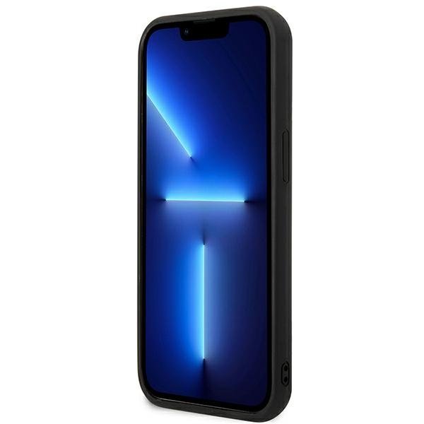 Karl Lagerfeld iPhone 13 Pro - 3D Silicone TPU Karl and Choupette Θήκη Σιλικόνης με Επένδυση από Μικροϊνες - Black - KLHCP13L3DRKCK