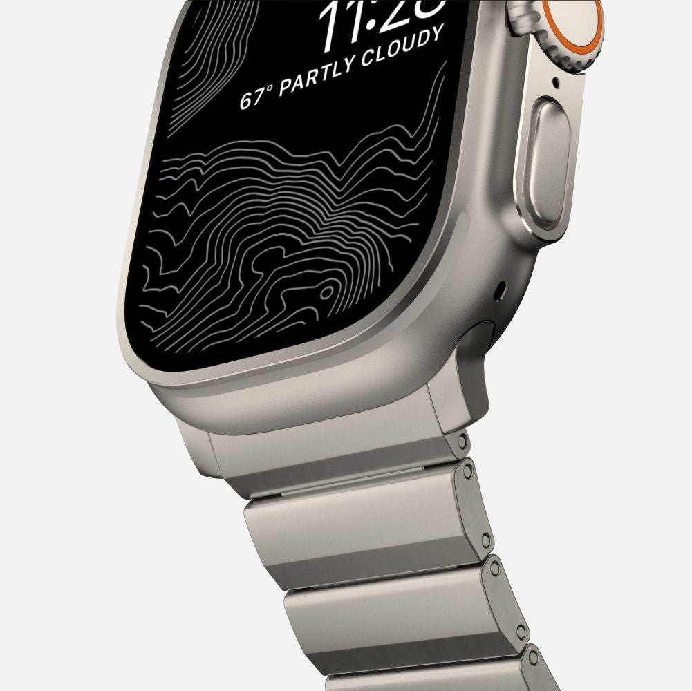 Tech-Protect Λουράκι Apple Watch 8/9/10/11 - SE (1/2/3) - Ultra (1/2/3) – 44/45/46/49mm SteelBand από Ανοξείδωτο Ατσάλι - Titanium