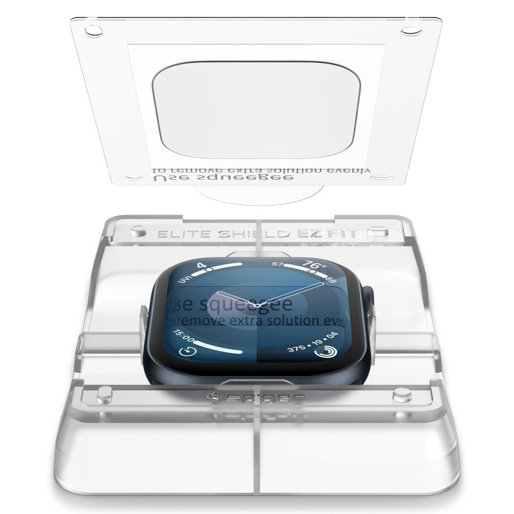 Spigen Προστασία Οθόνης Apple Watch 10/11 - 46mm - Elite Shield EZ Fit Αντιχαρακτικό Γυαλί Οθόνης - 2 Τεμάχια - Διάφανα