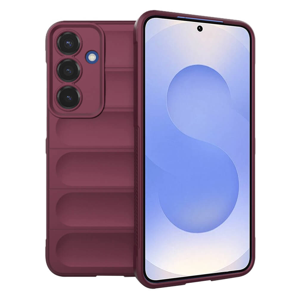 Techsuit Samsung Galaxy S25 Magic Shield Θήκη Σιλικόνης TPU - Bordeaux