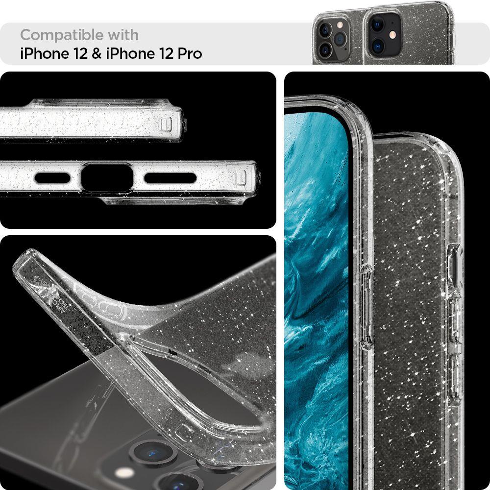 Spigen iPhone 12 / iPhone 12 Pro Liquid Crystal Θήκη Σιλικόνης - Glitter Crystal
