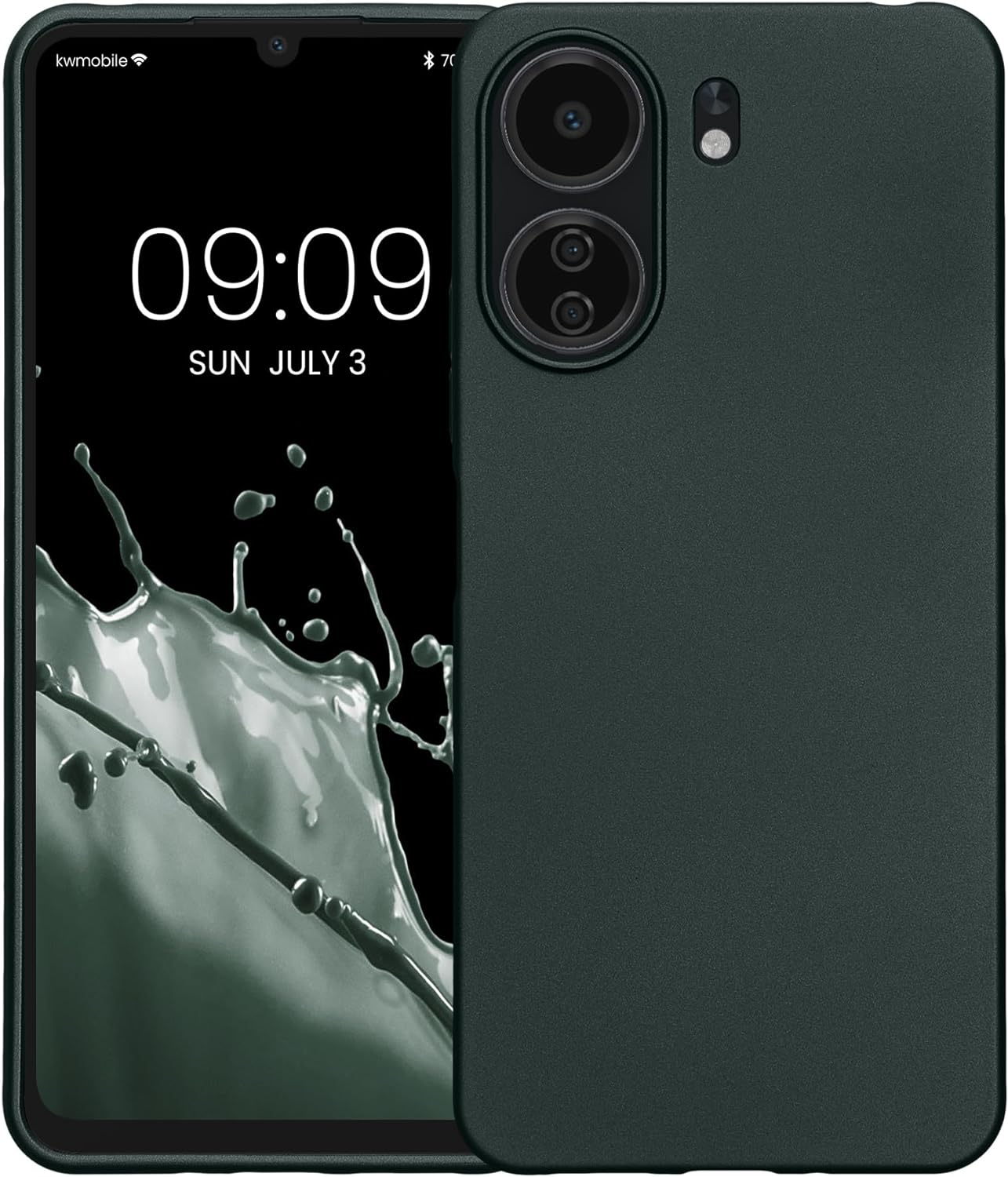 KW Xiaomi Redmi 13C / Poco C65 Θήκη Σιλικόνης TPU - Metallic Petrol