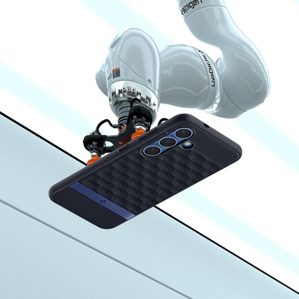 Spigen Samsung Galaxy S25 Plus - Parallax Mag Θήκη Σιλικόνης με Σκληρό Πλαίσιο και MagSafe - Navy Violet