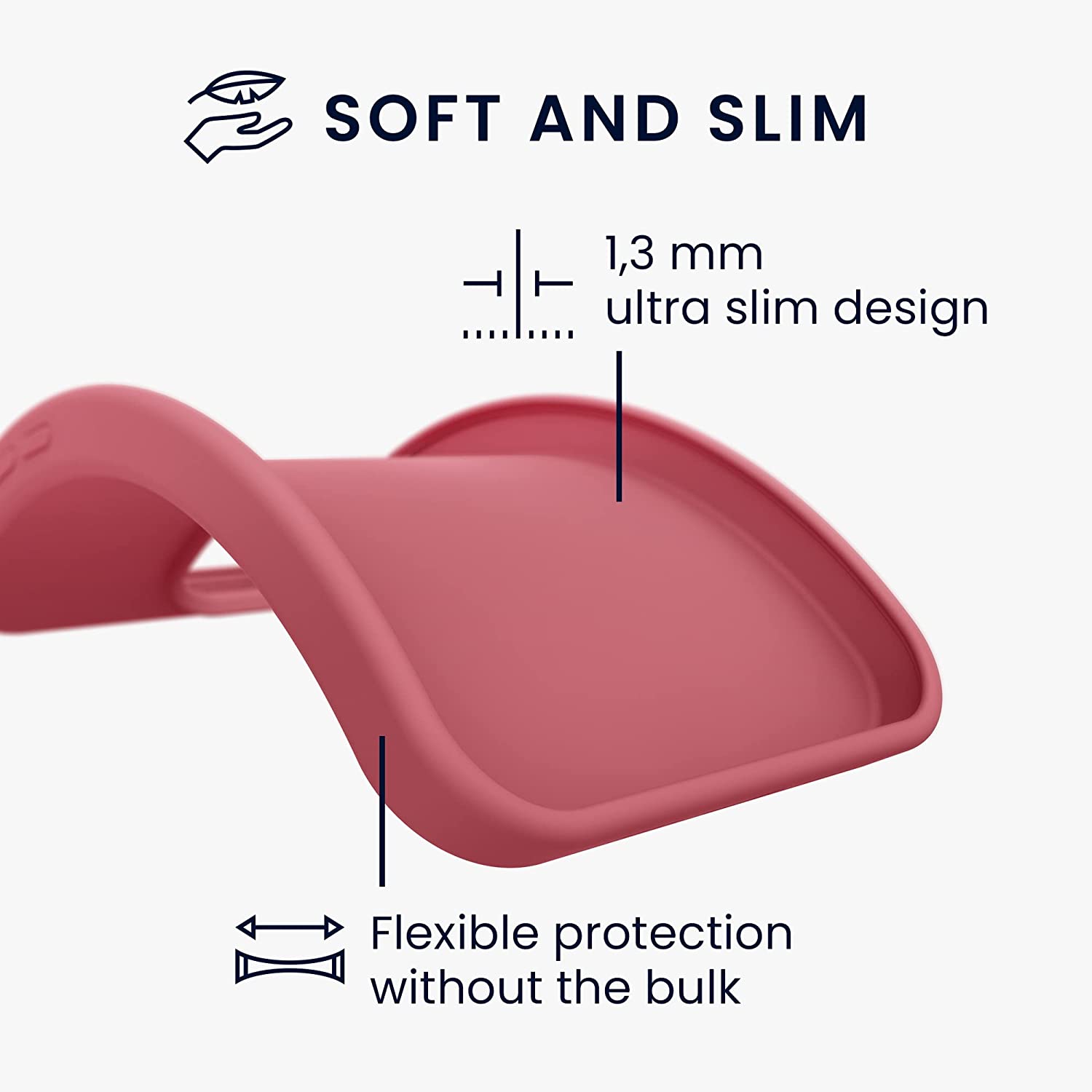 KW Samsung Galaxy S23 Ultra Θήκη Σιλικόνης TPU - Dark Rose - 60284.167