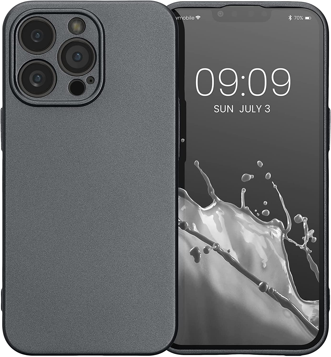 KW iPhone 13 Pro Θήκη Σιλικόνης TPU - Metallic Grey - 57516.232