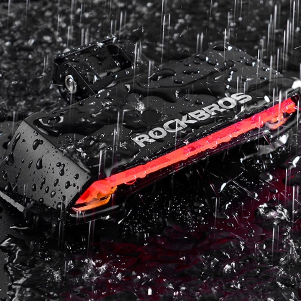 Rockbros LKWD-R1 Πίσω Φως Ποδηλάτου με Λέιζερ και Τηλεχειριστήριο - Black
