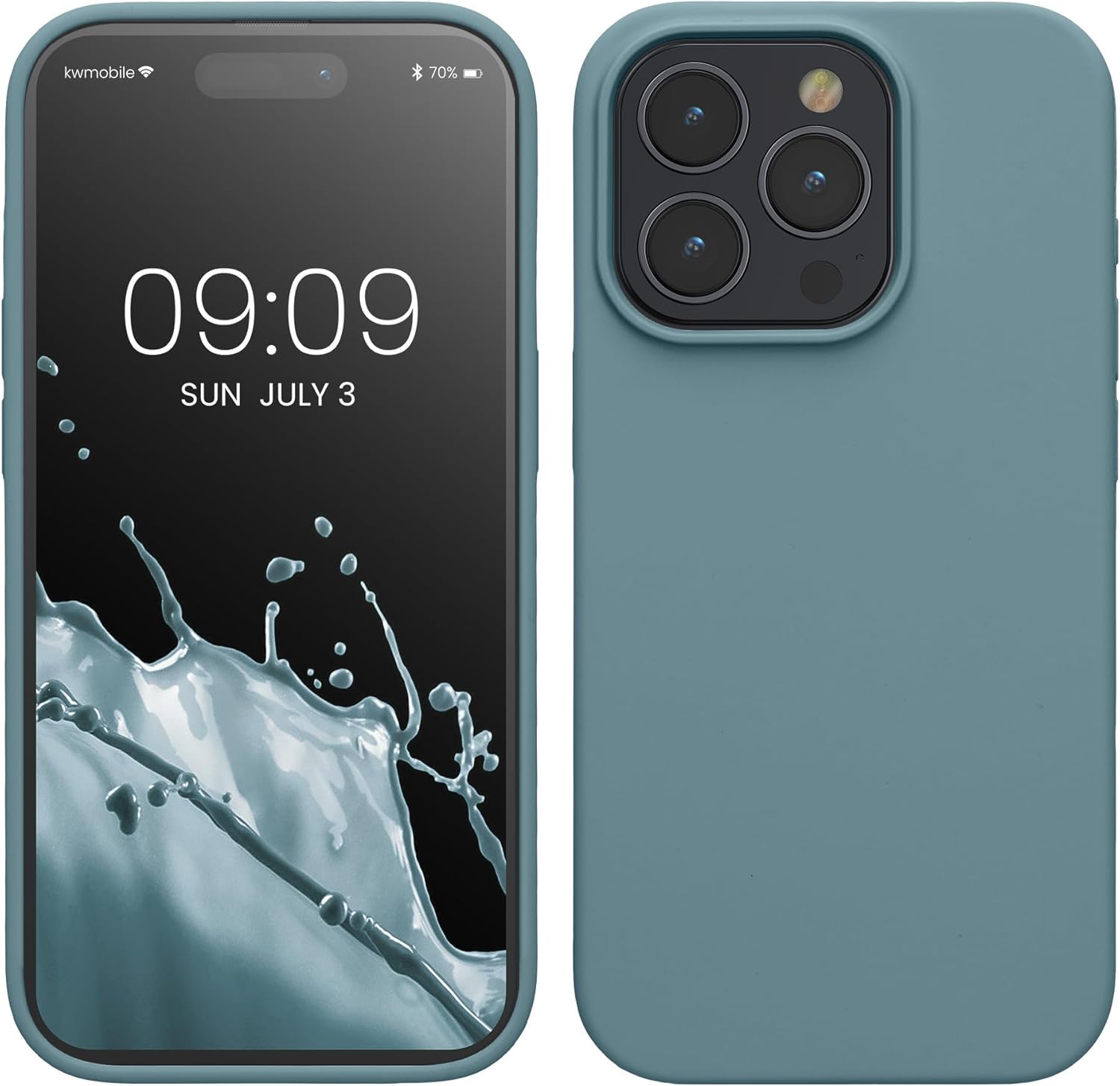 KW iPhone 15 Pro Θήκη Σιλικόνης Rubberized TPU - Antique Stone