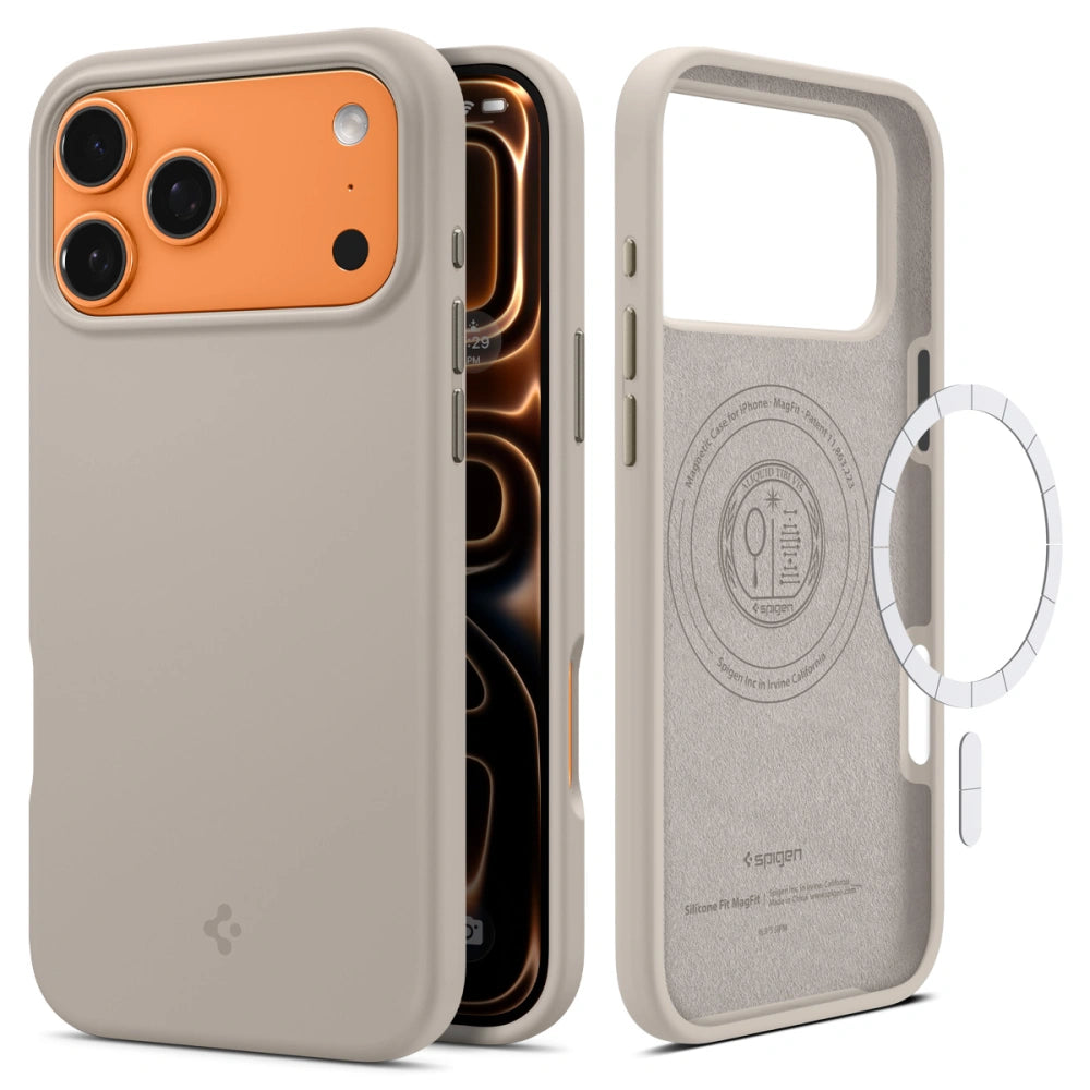 Spigen iPhone 17 Pro Max - Silicone Fit Mag - Θήκη Σιλικόνης με MagSafe - Stone