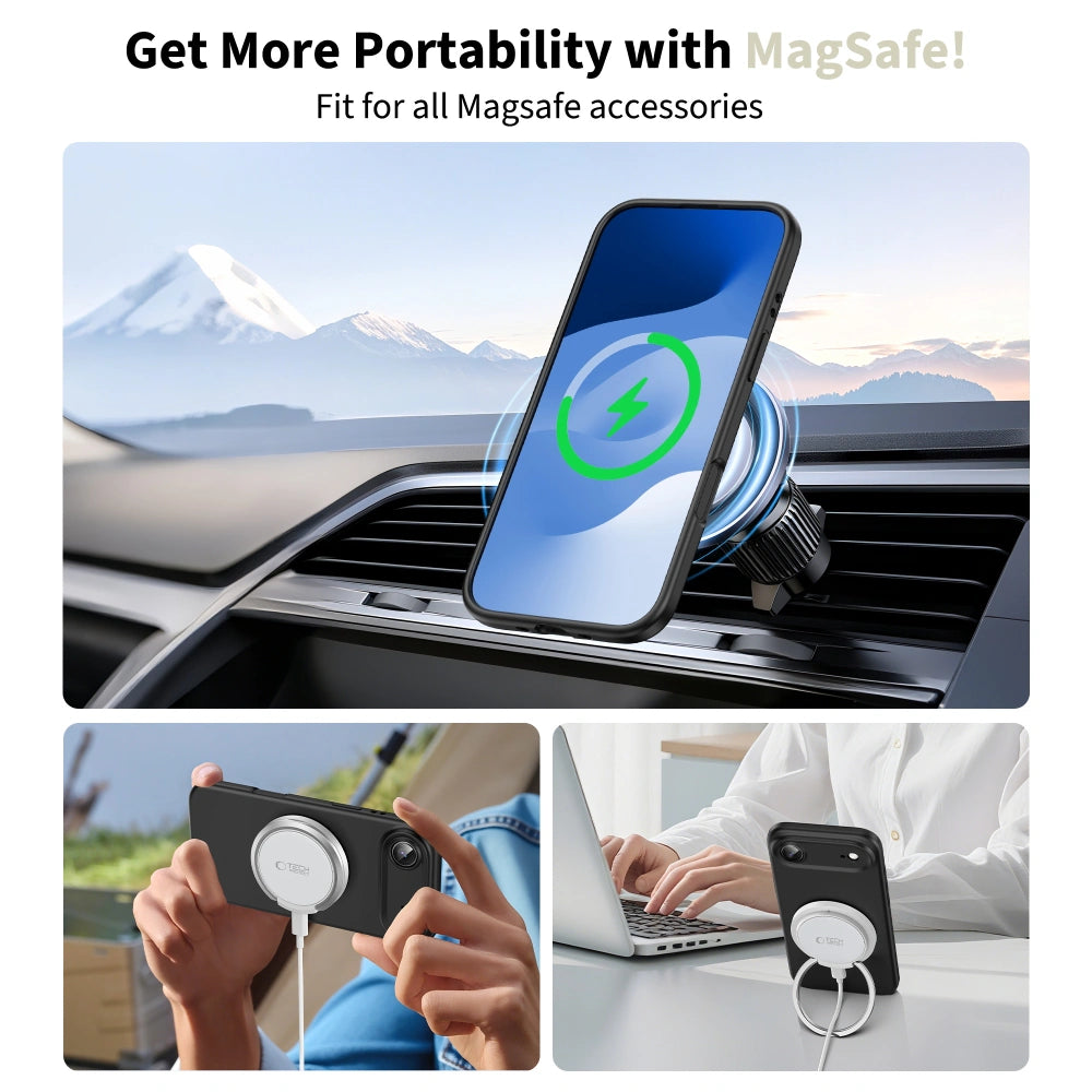 Tech-Protect iPhone Air Silicone MagSafe - Θήκη Σιλικόνης TPU - Black