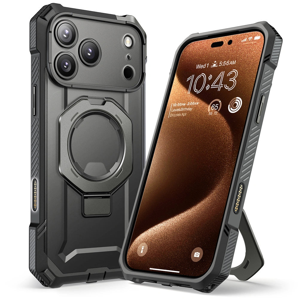 Supcase iPhone 17 Pro Max - UB Grip Mag - Σκληρή Θήκη με MagSafe και Stand - Grey