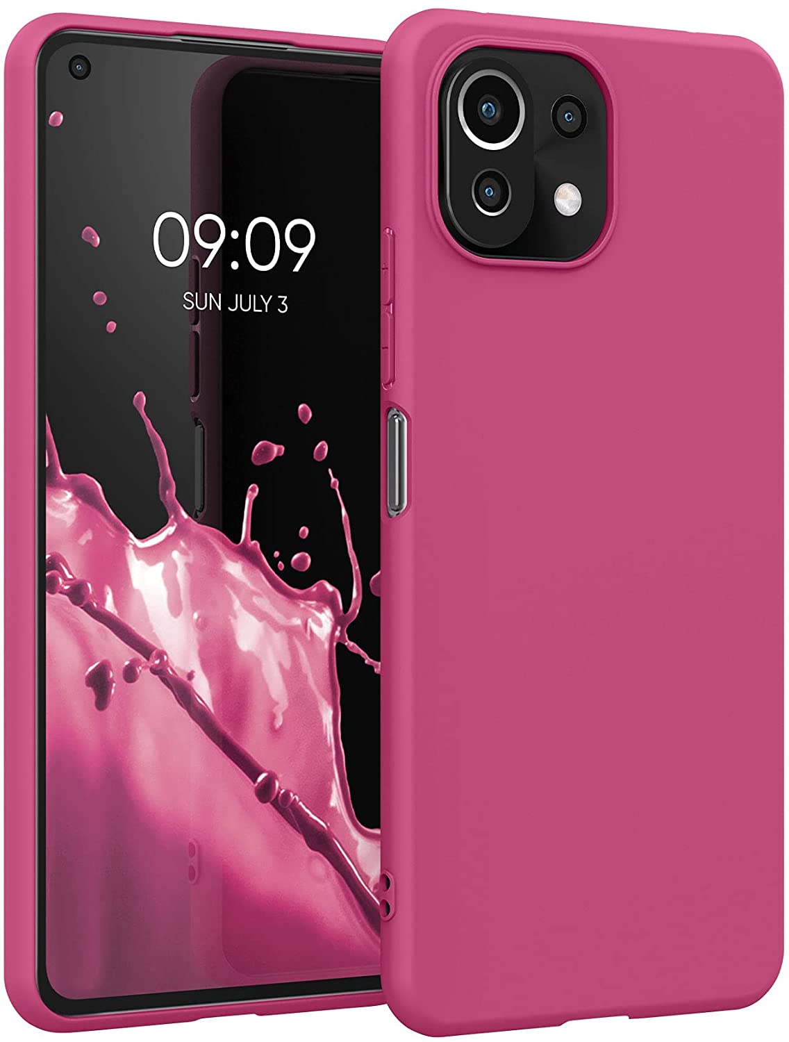 KW Xiaomi Mi 11 Lite / Mi 11 Lite 5G Θήκη Σιλικόνης TPU - Raspberry Sorbet - 54726.213