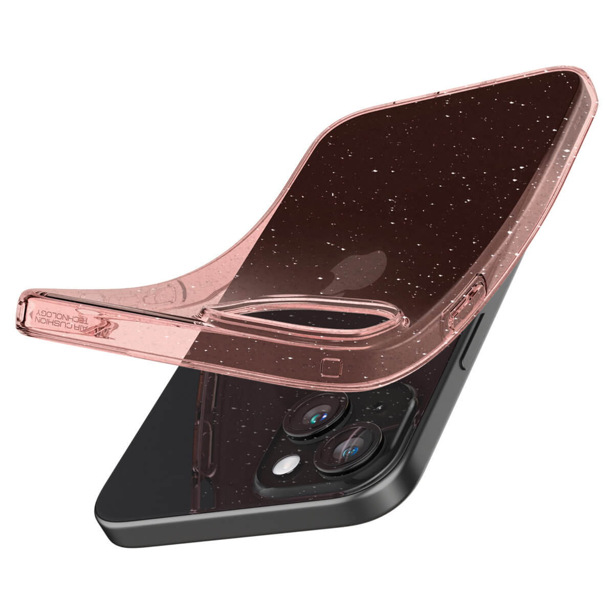 Spigen iPhone 15 Plus Liquid Crystal Θήκη Σιλικόνης - Glitter Rose