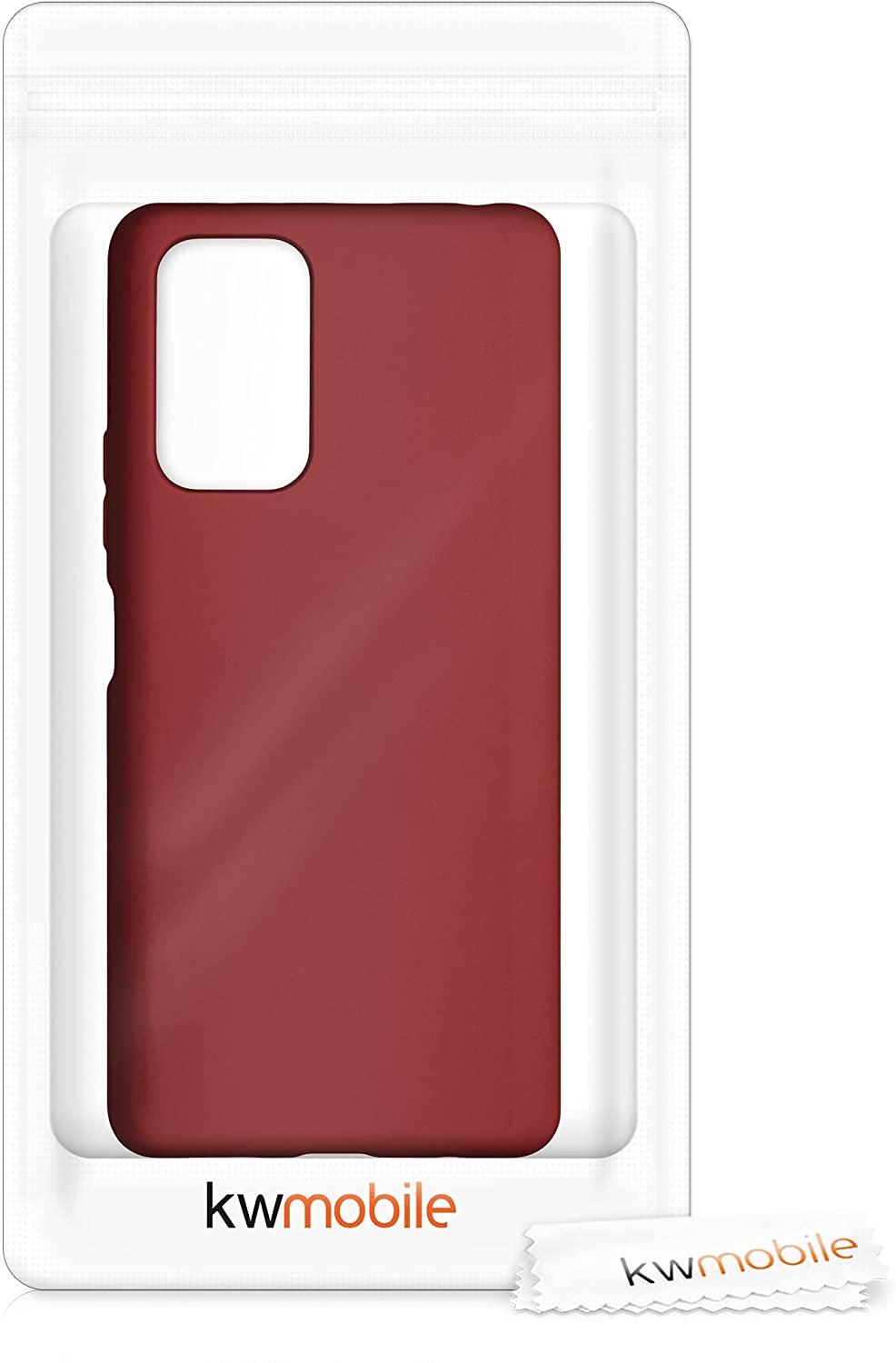 KW Xiaomi Redmi Note 10 Pro Θήκη Σιλικόνης TPU - Metallic Dark Red - 54552.36
