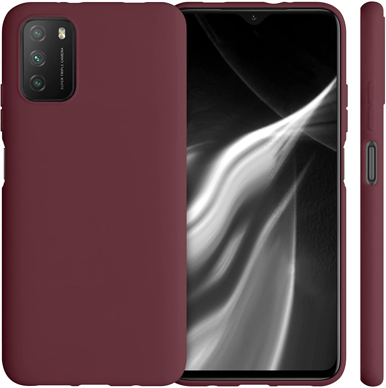KW Xiaomi Poco M3 Θήκη Σιλικόνης TPU - Tawny Red - 53971.190