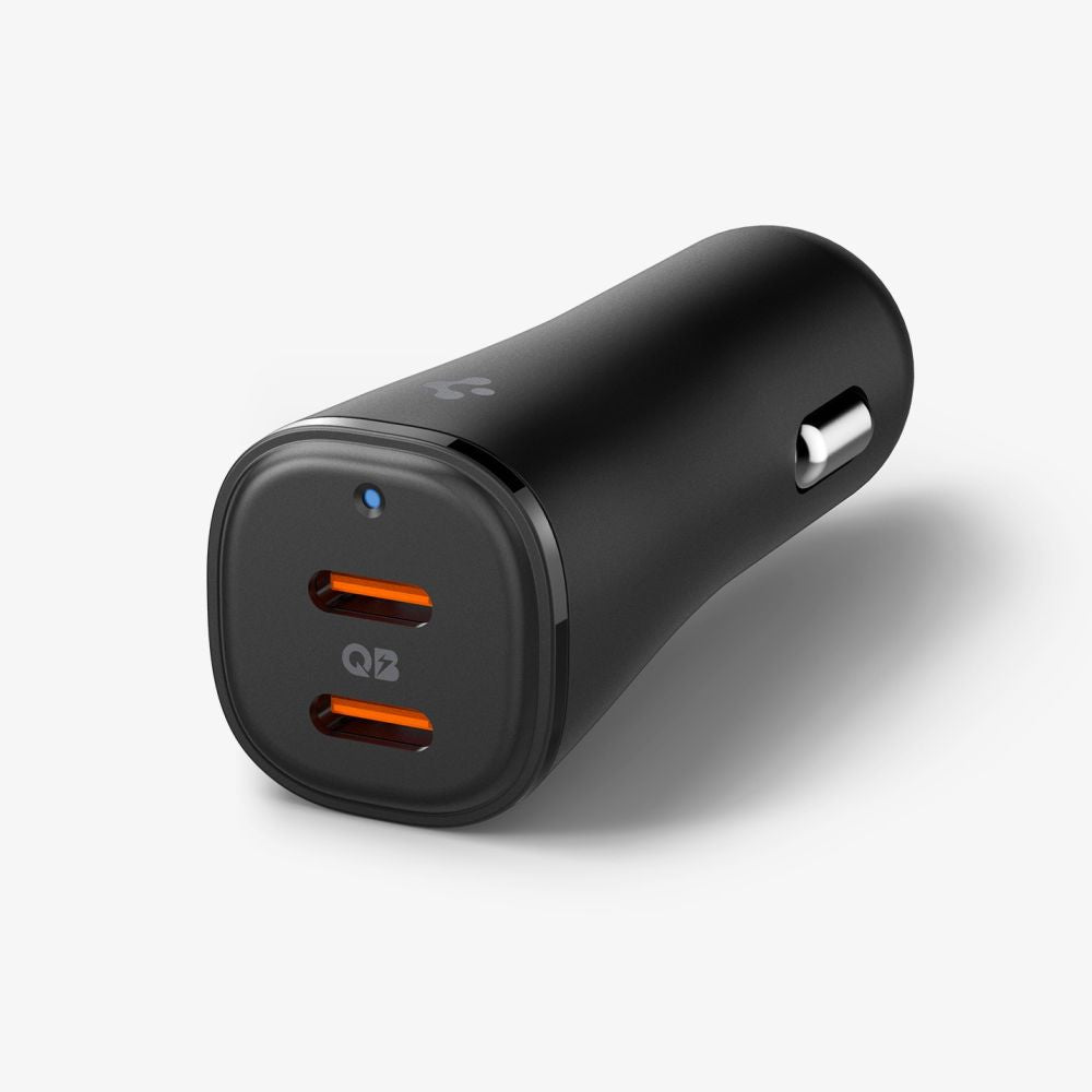 Spigen EV502 Arcstation Essential Φορτιστής Αυτοκινήτου Γρήγορης Φόρτισης 50W με 2 Θύρες Type -C - Black