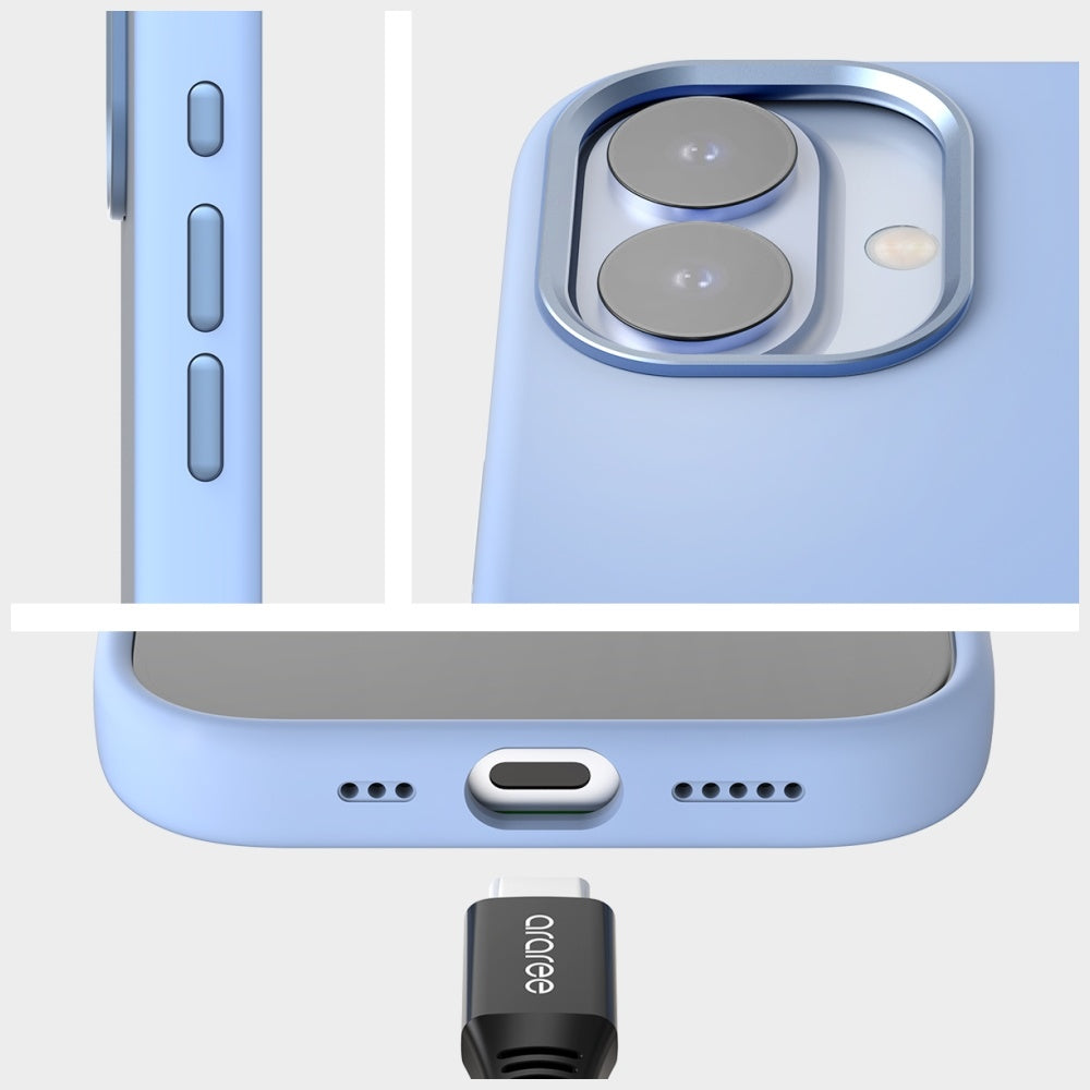 Araree iPhone 17 - Typo Skin M MagSafe - Θήκη Σιλικόνης με MagSafe - Blue