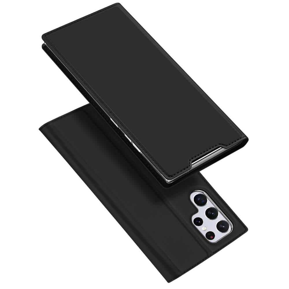 Dux Ducis Samsung Galaxy S22 Ultra Flip Stand Case Θήκη Βιβλίο - Black
