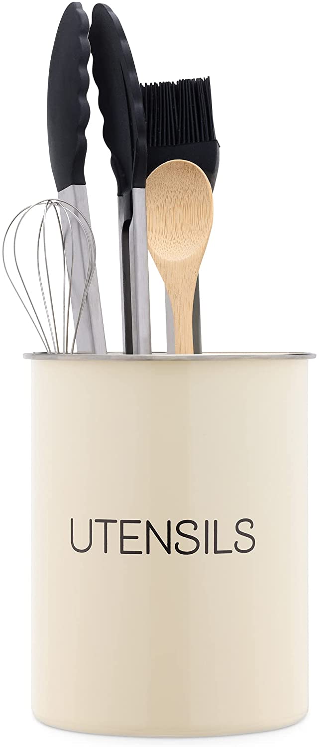 Navaris Σιδερένια Θήκη για Μαγειρικά Σκεύη - Cream - 56127.16