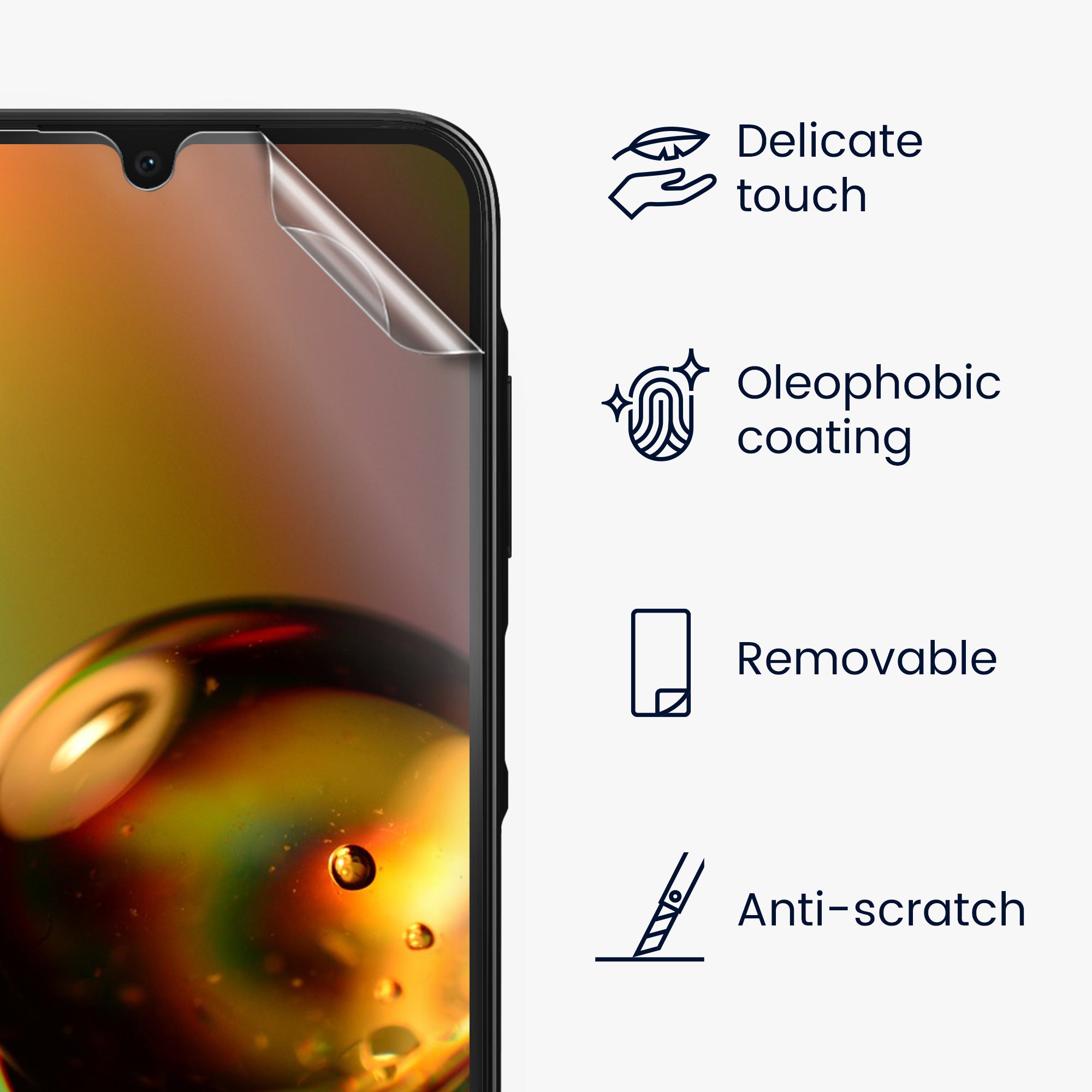 KW Samsung Galaxy A25 5G - Σετ με 6 Μεμβράνες Προστασίας Οθόνης - Διάφανες