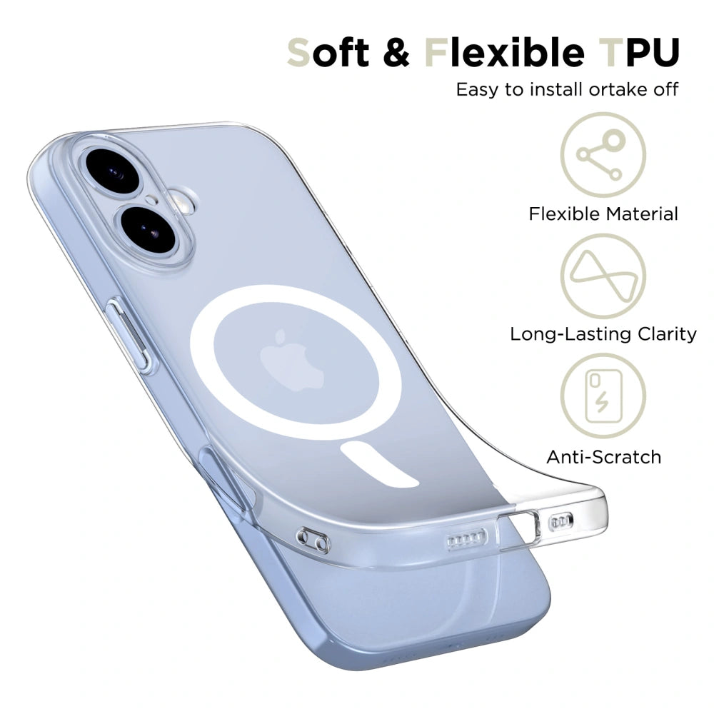 Tech-Protect iPhone 17 Flexair Θήκη Σιλικόνης TPU με MagSafe - Clear