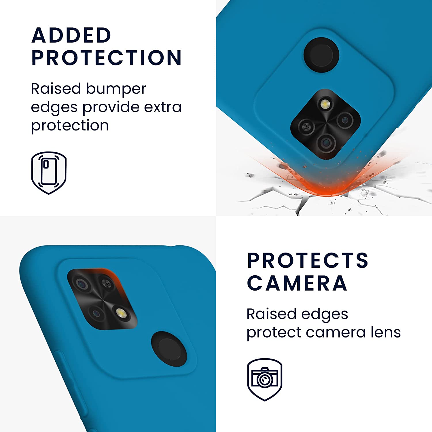 KW Xiaomi Xiaomi Redmi 10C Θήκη Σιλικόνης TPU - Caribbean Blue - 59231.224