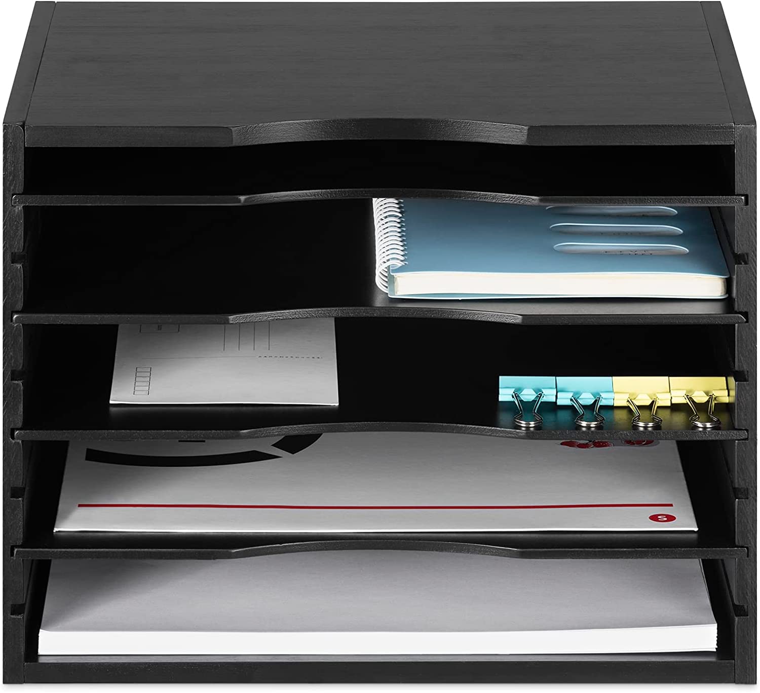 Navaris Βάση Οργάνωσης Εγγράφων από Bamboo - Black - 54271.2.01