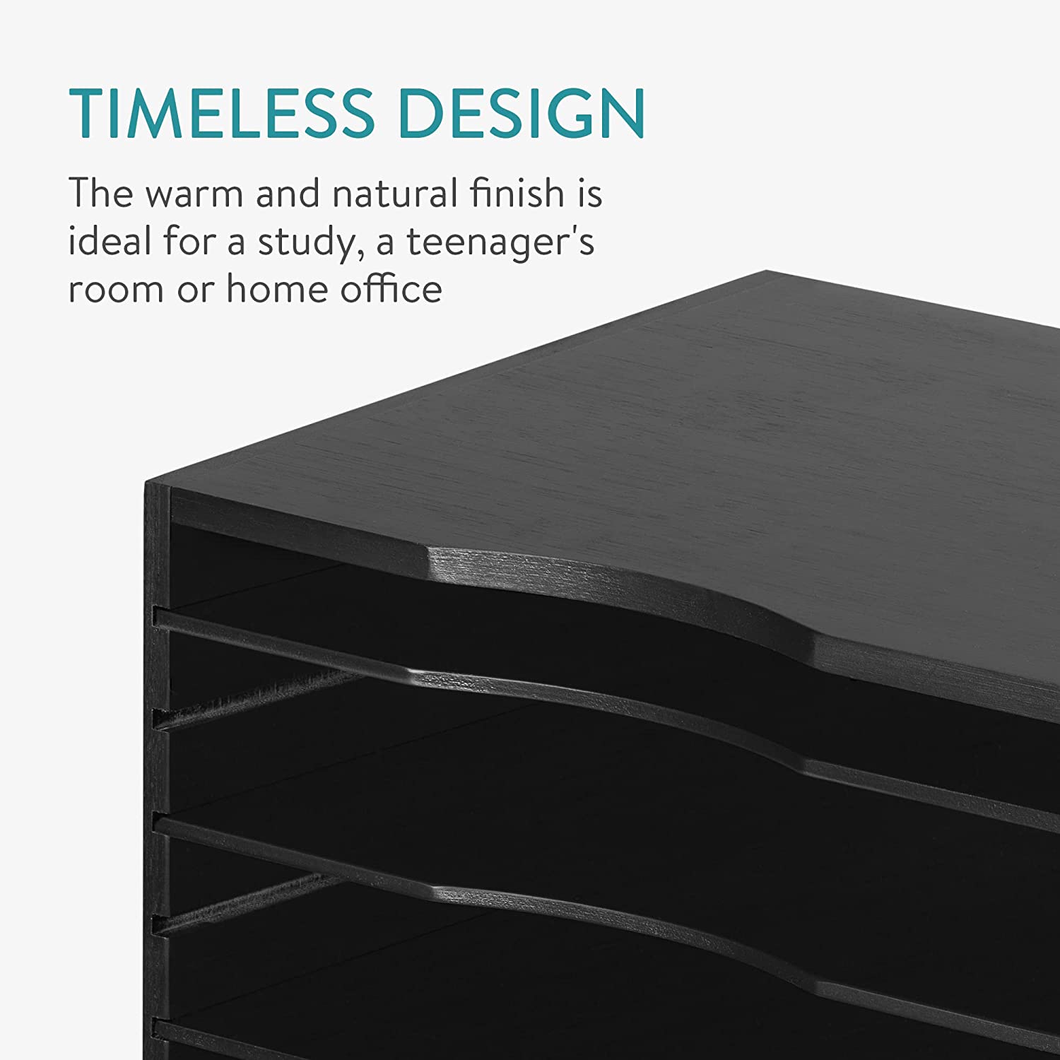 Navaris Βάση Οργάνωσης Εγγράφων από Bamboo - Black - 54271.2.01