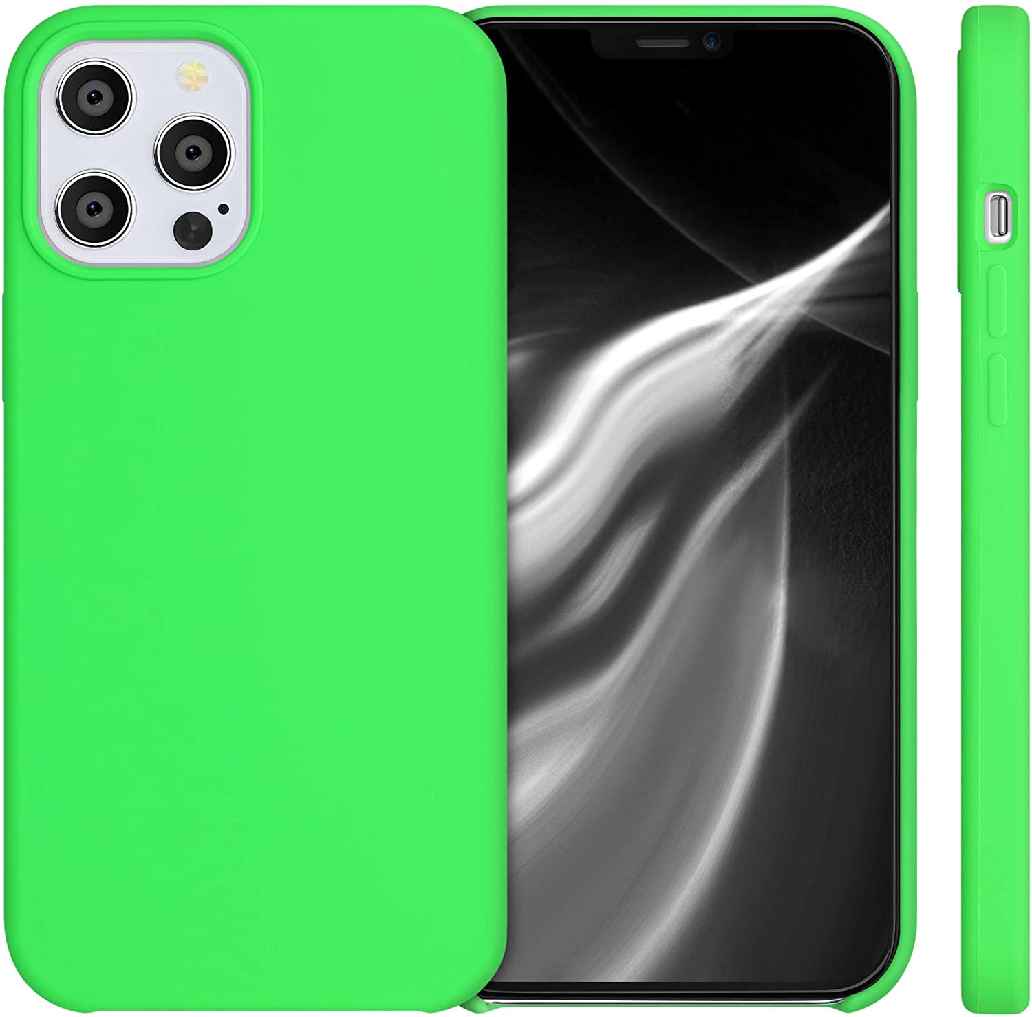 KW iPhone 12 Pro Max Θήκη Σιλικόνης Rubber TPU - Lime Green - 52644.159